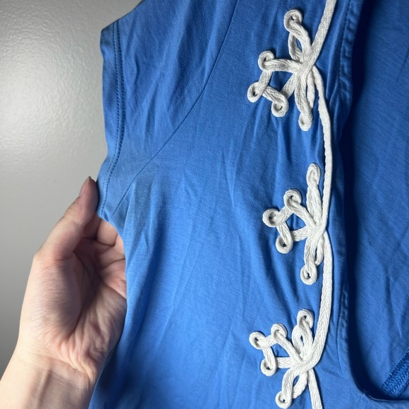 Lilly Pulitzer Bundle Of 2 Pima Cotton Mini Dresses Size XS Blue Embroidered - Picture 2 of 10